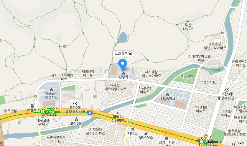 학교 찾아오시는 길 지도